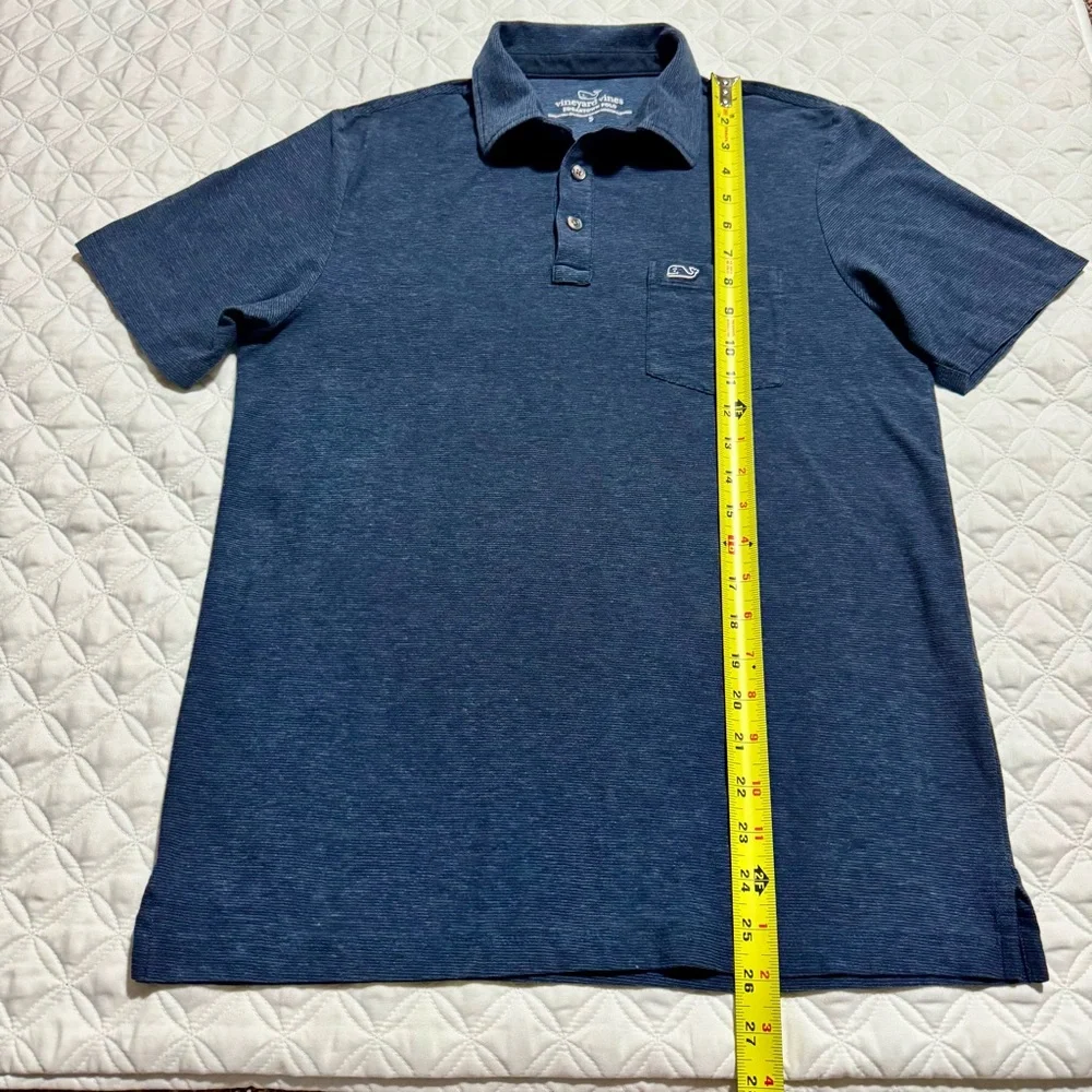 Vineyard Vines Seawall Edgartown Performance Golf Polo Cotton Navy Size Small - Picture 7 of 13